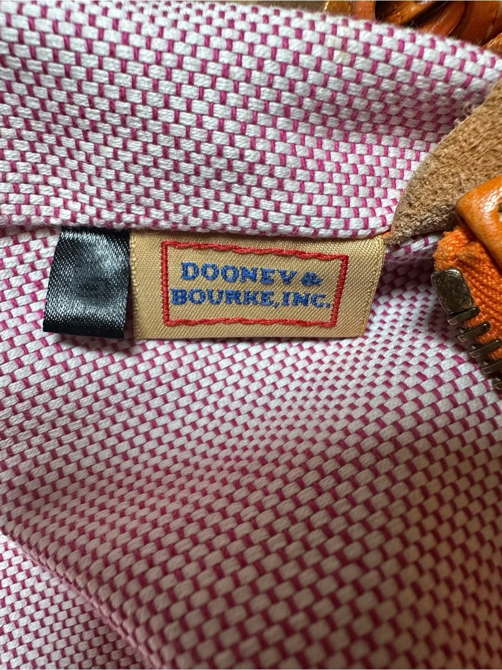 Dooney & Bourke Pebbled Leather Hobo Shoulder Bag in Tangerine